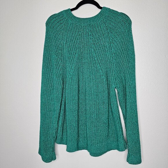 Rodebjer Womens Size Large Maribel Green Knit Sweater With Button Sleeves - Picture 10 of 12